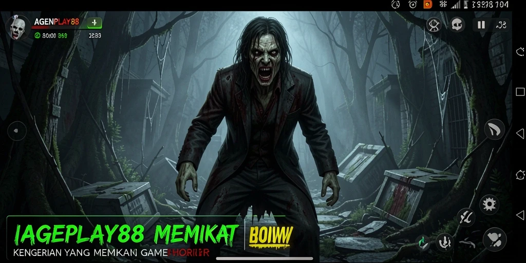 Gameplay menegangkan AGENPLAY88 dengan suasana Horror.