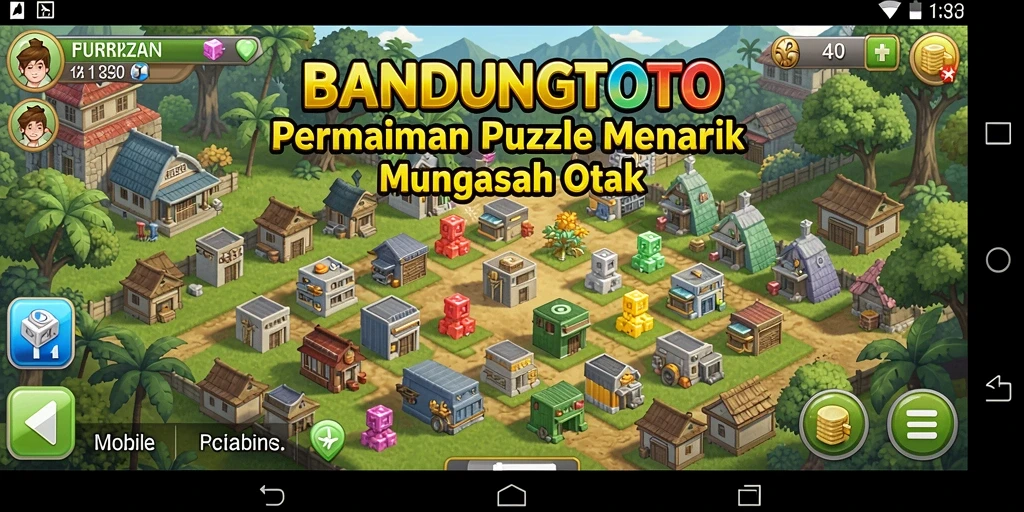 Screenshot gameplay BANDUNGTOTO menampilkan berbagai puzzle menantang.