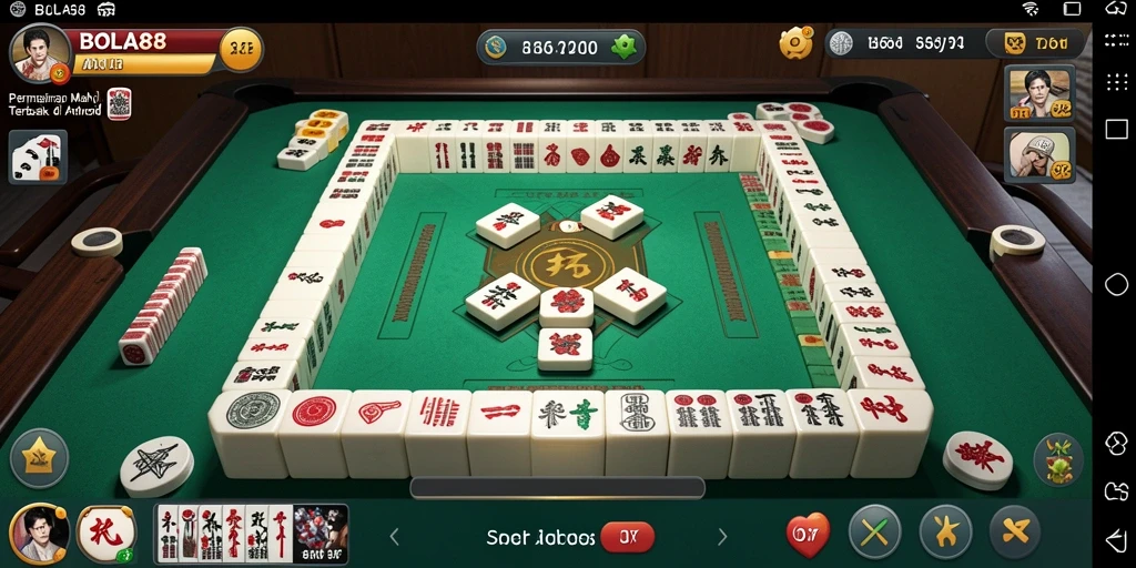 Tampilan gameplay BOLA88 yang seru dan menantang dalam Mahjong.