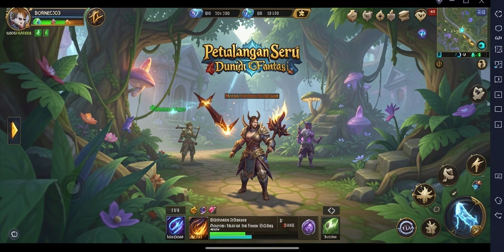 Tampilan menarik gameplay petualangan di BORNEO303.