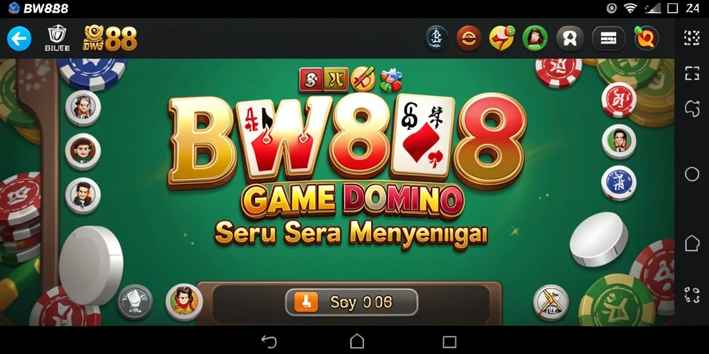 Tampilan gameplay seru dari BW888 dalam permainan Domino.