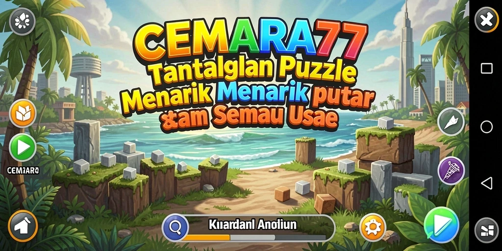 Tangkapan layar gameplay CEMARA77 yang menampilkan tantangan Puzzle yang menarik.
