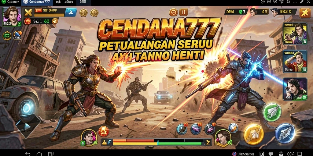 Screenshot utama CENDANA777 menampilkan aksi mendebarkan dalam gameplay.