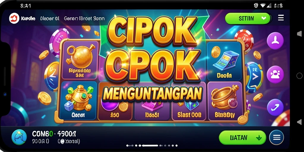 Tangkapan layar gameplay <strong>CIPOK</strong> yang menampilkan serunya bermain Slot.