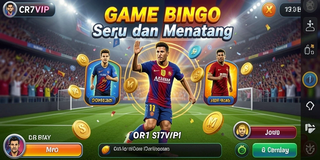 Tampilan gameplay seru dari CR7VIP yang penuh warna.