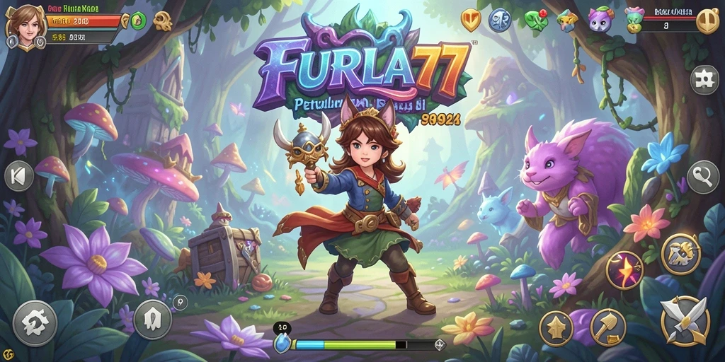 Screenshot menampilkan aksi seru dalam petualangan FURLA77.