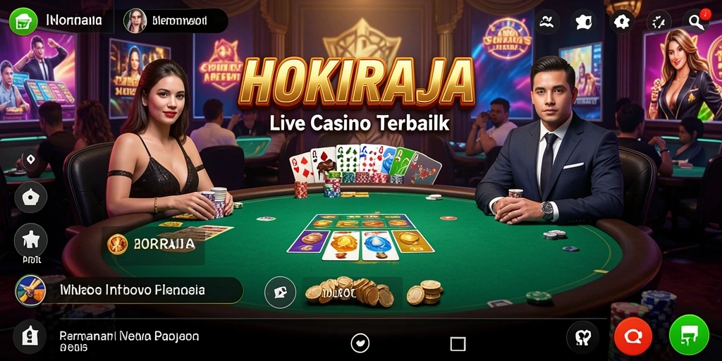 Tampilan gameplay HOKIRAJA yang mendebarkan di Live Casino.