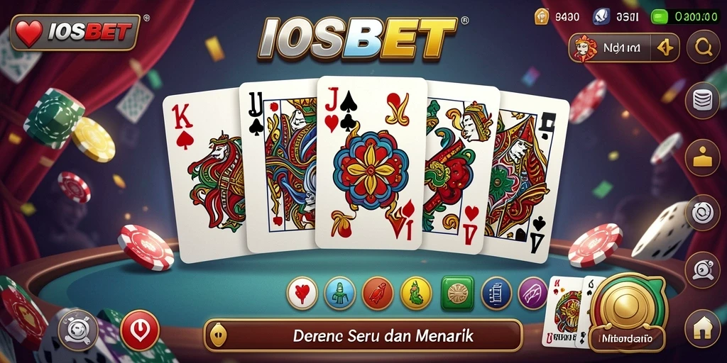 Tampilan gameplay seru dalam game Domino IOSBET.