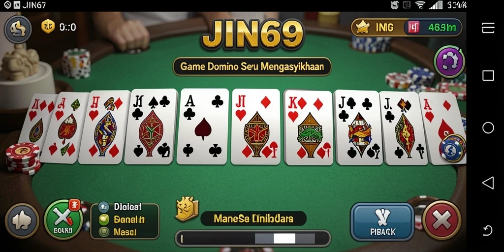 Tampilan gameplay seru dari JIN69 yang mengasyikkan.