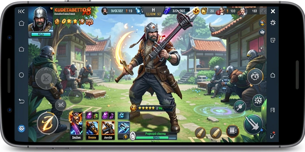 Screenshot menampilkan gameplay mendebarkan dan interaksi dalam KUDETABET98.