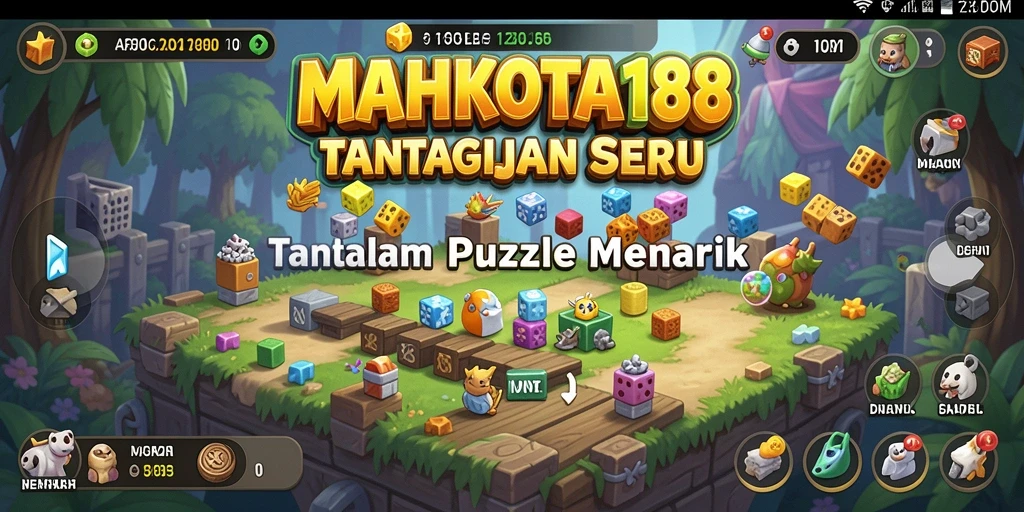 Tampilan gameplay seru dari MAHKOTA188 saat menyelesaikan Puzzle yang menantang.