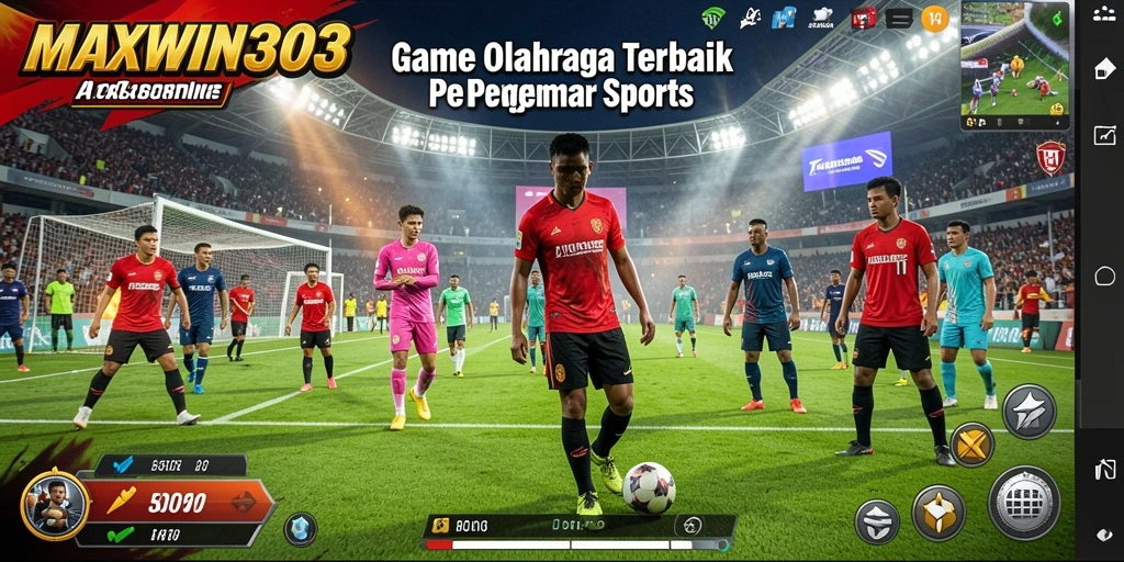 Tampilan screenshot <strong>MAXWIN303</strong> menampilkan pertandingan olahraga yang seru dan kompetitif.