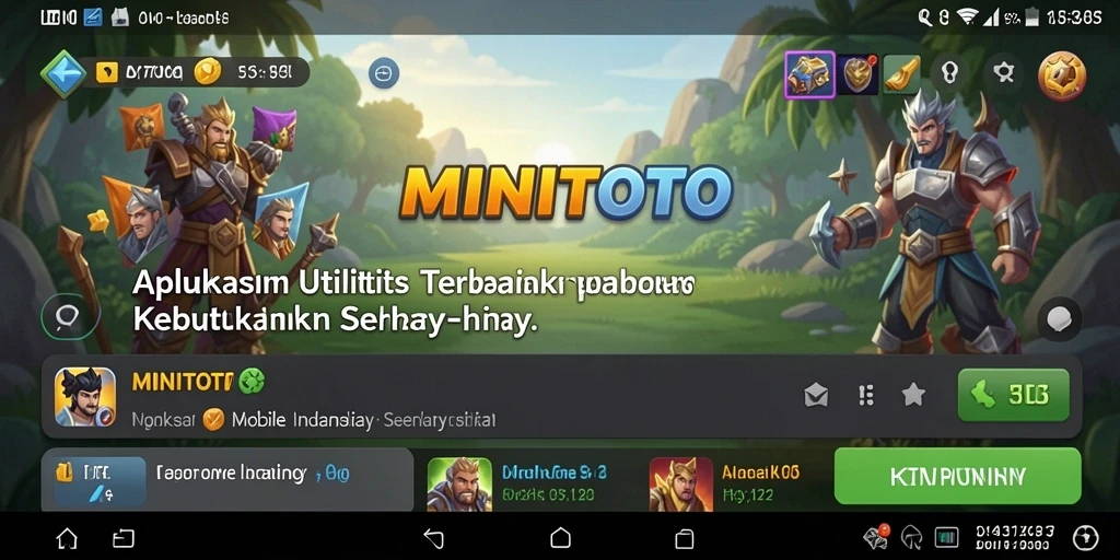 Screenshot utama MINITOTO menunjukkan antarmuka yang sederhana dan fungsional.
