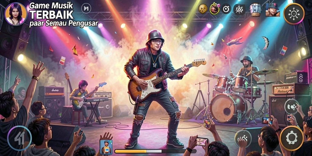 Gameplay MPO2121 yang seru dan interaktif dengan lagu-lagu favorit.