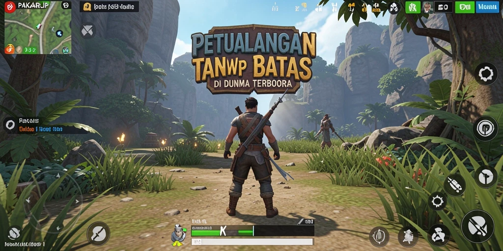 Tampilan menarik dari gameplay PAKARJP di dunia terbuka yang luas.