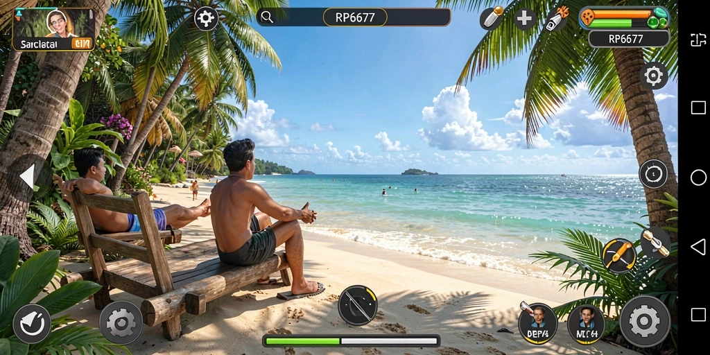 Tampilan gameplay RP6677 dengan berbagai level yang menarik.