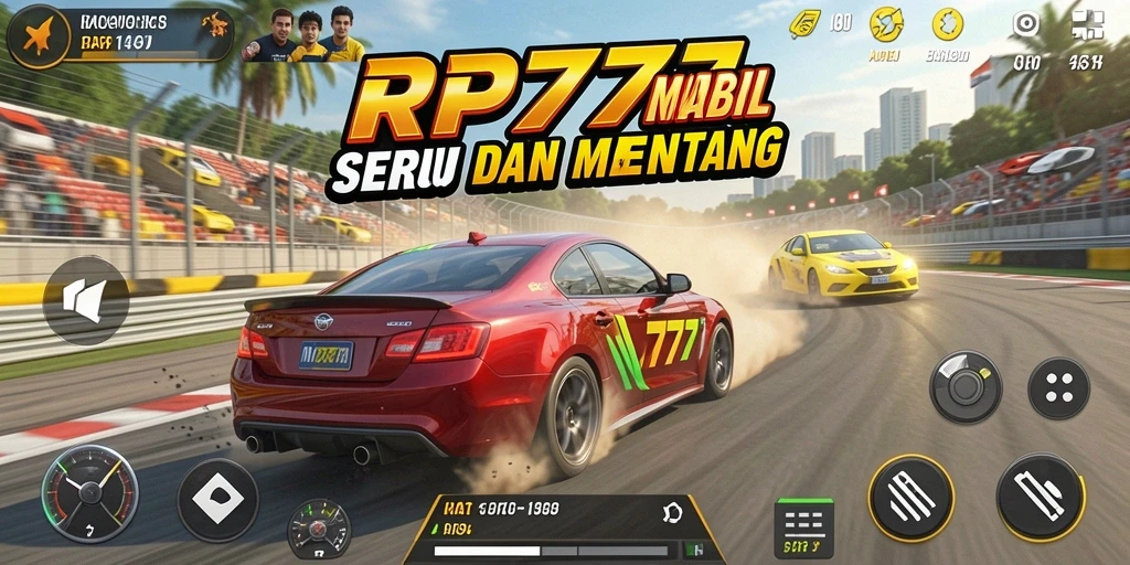 Tampilan gameplay seru dari balapan di RR777.