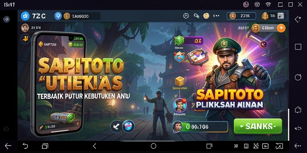 Tampilan utama SAPITOTO yang menunjukkan alat utilitas yang beragam.