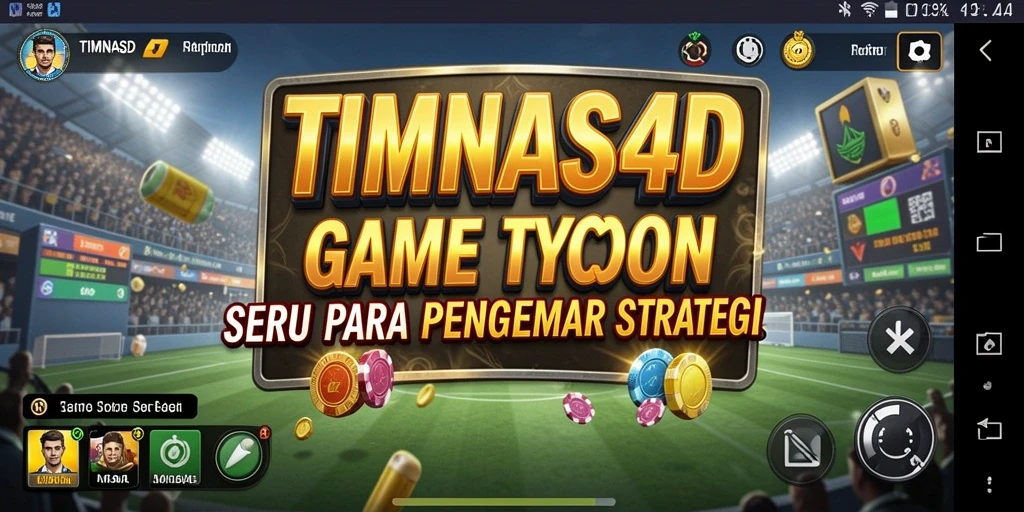 Tampilan gameplay seru TIMNAS4D dengan manajemen tim sepak bola.